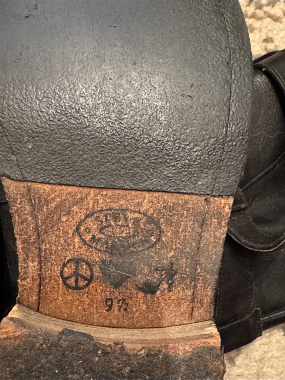 Steve Madden Black Leather Mid-Calf Buckle Moto Boots - Picture 6 of 8